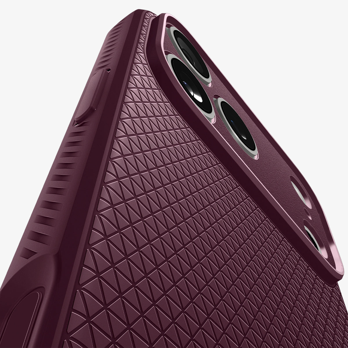 ACS12334 - iPhone 18 Pro Max / iPhone 17 Pro Max Liquid Air in Dark Cherry showing detail of back and camera