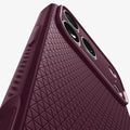 ACS12338 - iPhone 18 Pro / iPhone 17 Pro Liquid Air in Dark Cherry showing detail of back and camera