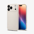 ACS09945 - iPhone 17 Pro Liquid Air in Natural Titanium showing the back, partial front and sides