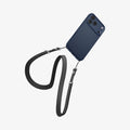 ACS09943 - iPhone 17 Pro Liquid Air in Navy Blue showing lanyard with the strip