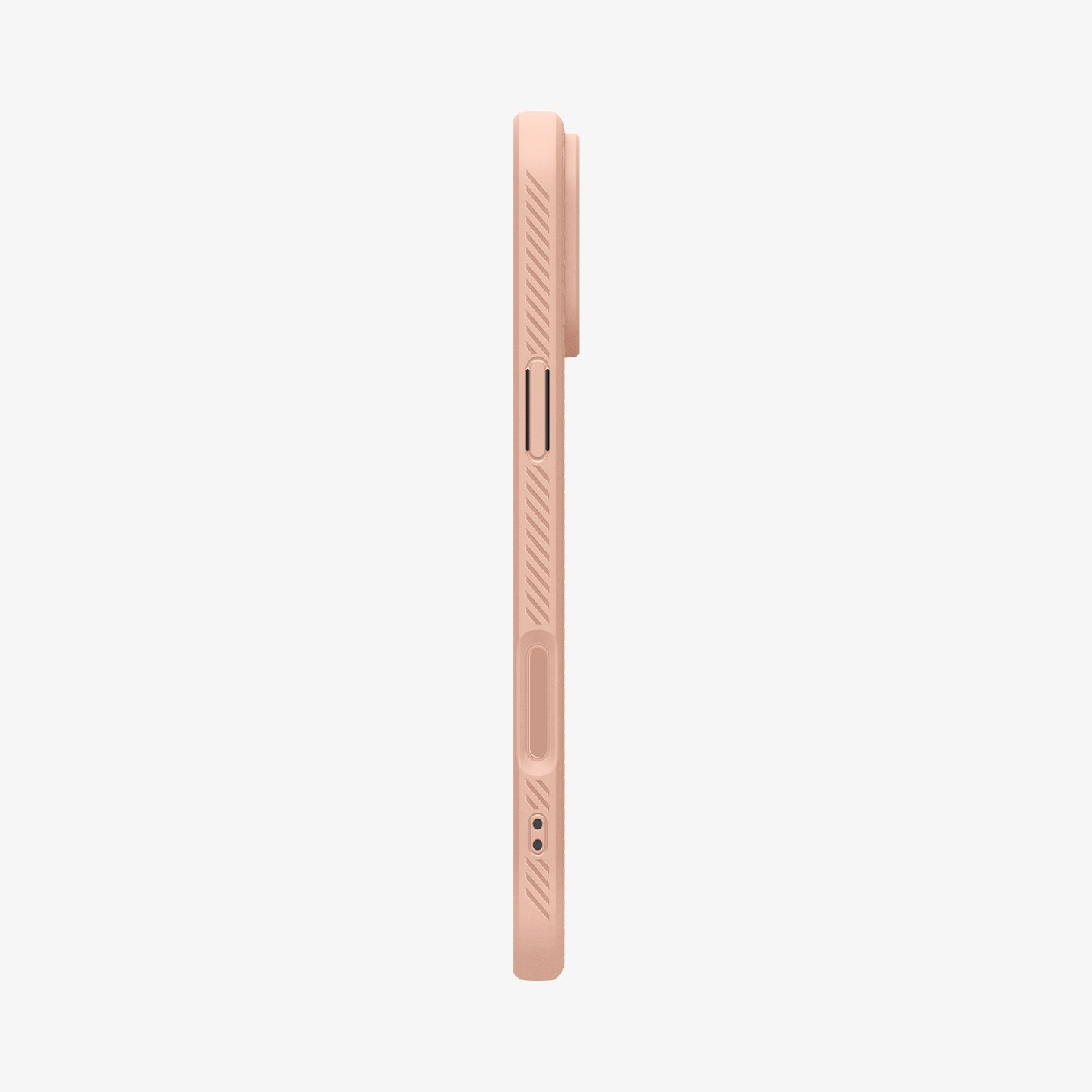 ACS09892 - iPhone 17 Pro Max Liquid Air in Rose Titanium showing the side