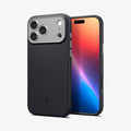 ACS09968CA - iPhone 18 Pro / iPhone 17 Pro Nano Pop (Mag Fit) in Black Sesame showing front and back angled views highlighting the slim profile, raised edges, and textured side grip
