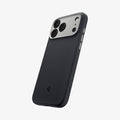 ACS09968 - iPhone 17 Pro Case Nano Pop (MagFit) in black sesame showing the back and side