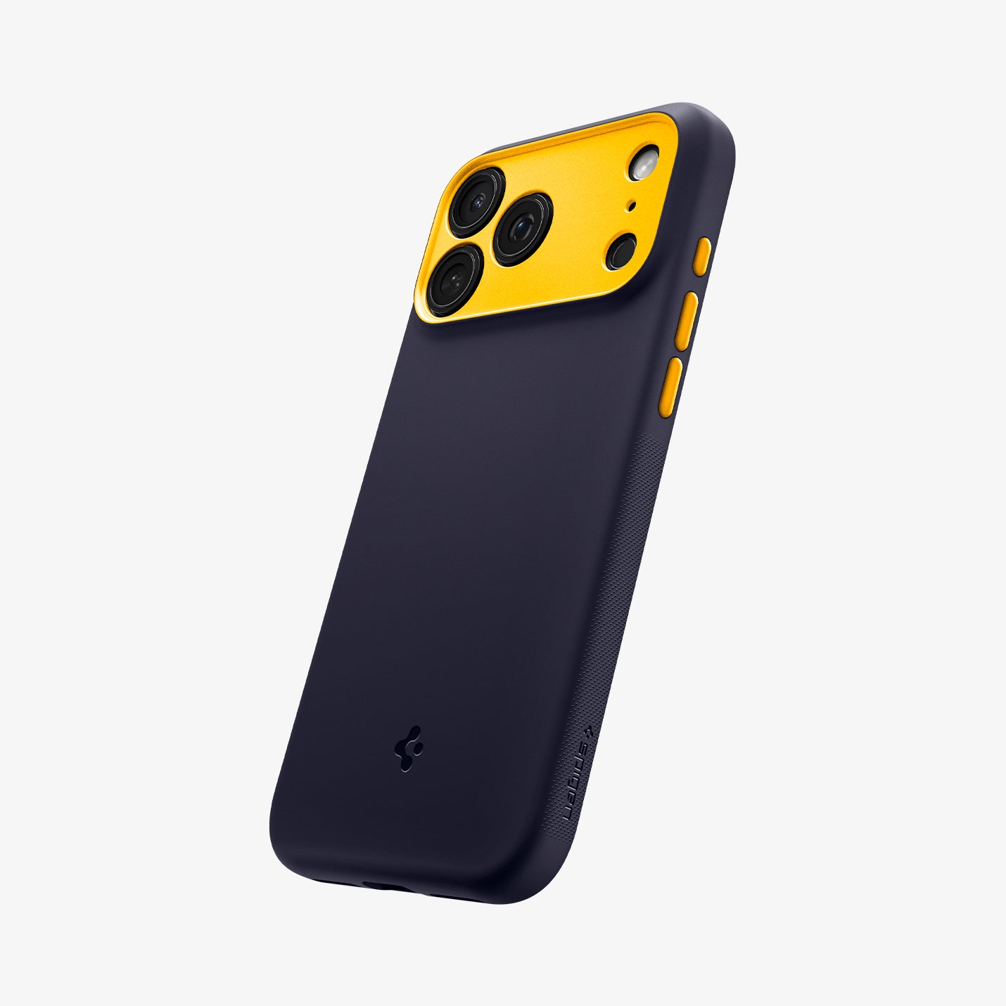 ACS09966 - iPhone 17 Pro Case Nano Pop (MagFit) in blueberry navy showing the back and side