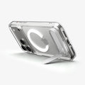 ACS09946 - iPhone 17 Pro Case Ultra Hybrid S (MagFit) showing the back with device propped up by kickstand