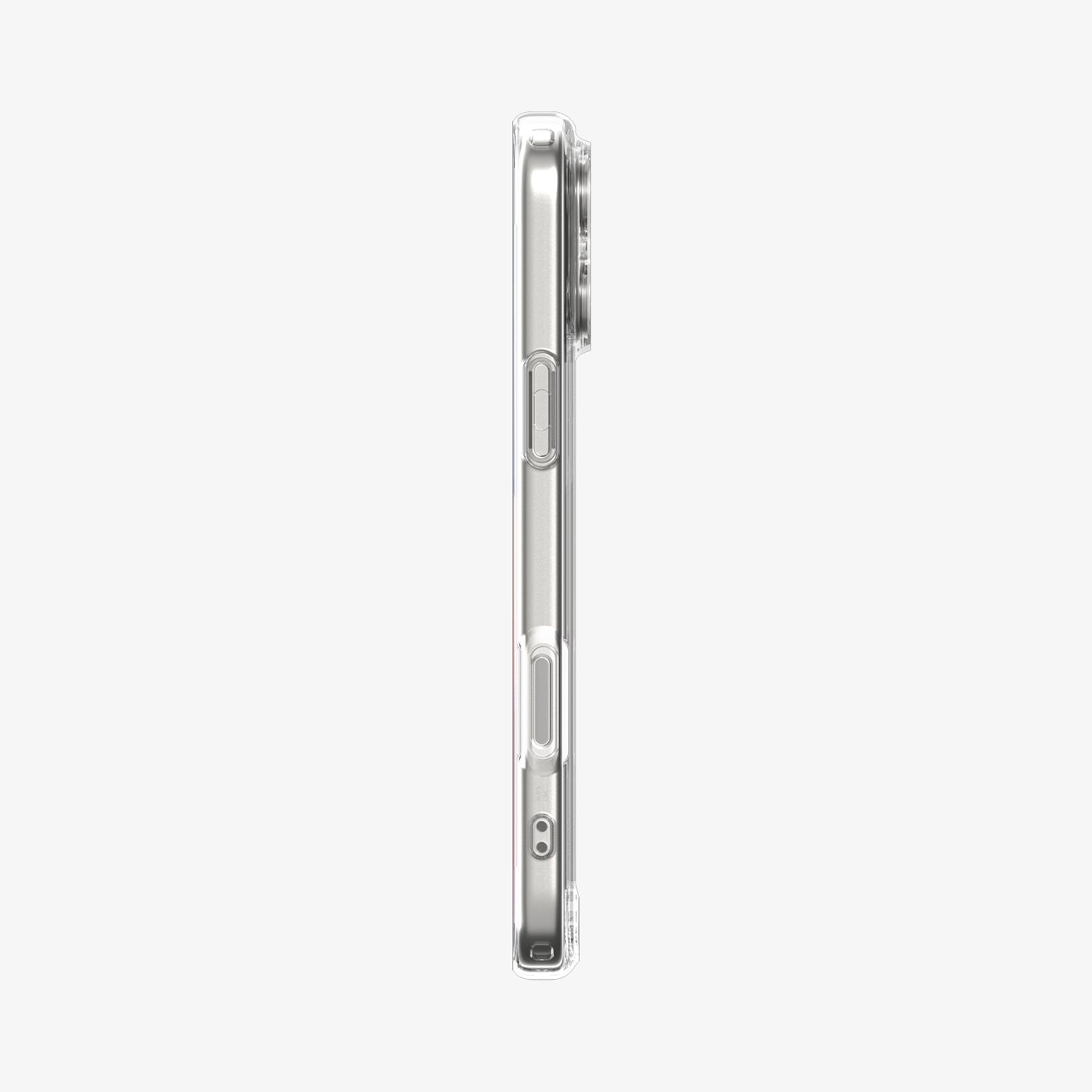 ACS10064 - iPhone 17 Pro Ultra Hybrid in Crystal Clear showing the side