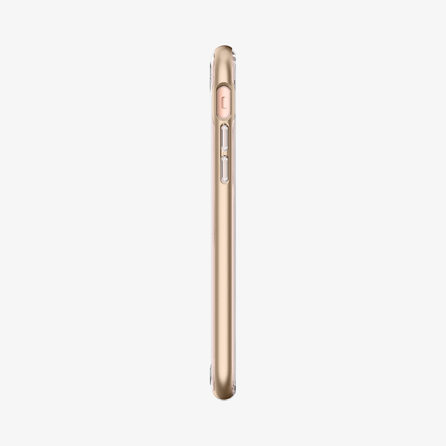 054CS22366 - iPhone 8 Series Neo Hybrid Crystal Case in champagne gold showing the side