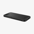 ACS09126 - iPhone 16e Case Core Armor (MagFit) in Matte Black showing the back, partial side ang bottom device facing down