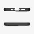 ACS09153 - iPhone 16e Case Enzo Aramid in Matte Black showing the top and bottom