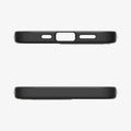 ACS09153 - iPhone 17e Case Enzo Aramid in Matte Black showing the top and bottom