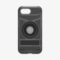 ACS09131 - iPhone 16e Case Slim Armor (MagFit) in Frost Black showing the back without the device