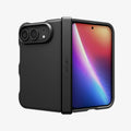 ACS11690 - iPhone Duo Tough Armor Pro (Mag Fit) in Black showing the rugged case in a partially folded position with full hinge and camera protection