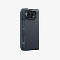 ACS11691 - iPhone Duo Tough Armor Pro (Mag Fit) in Metal Slate showing the rear case design with raised camera protection and precise button cutouts