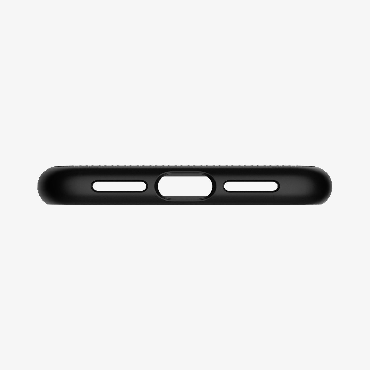 064CS24872 - iPhone XR Case Liquid Air in Black showing the bottom