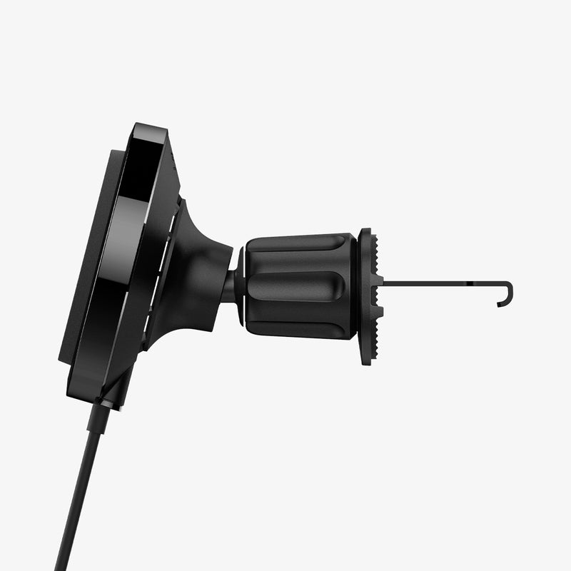 ACP07446 - OneTap Pro 3 CryoMax Hook Car Mount ITS13WC (MagFit) in Black showing the side of a car mount wireless charger