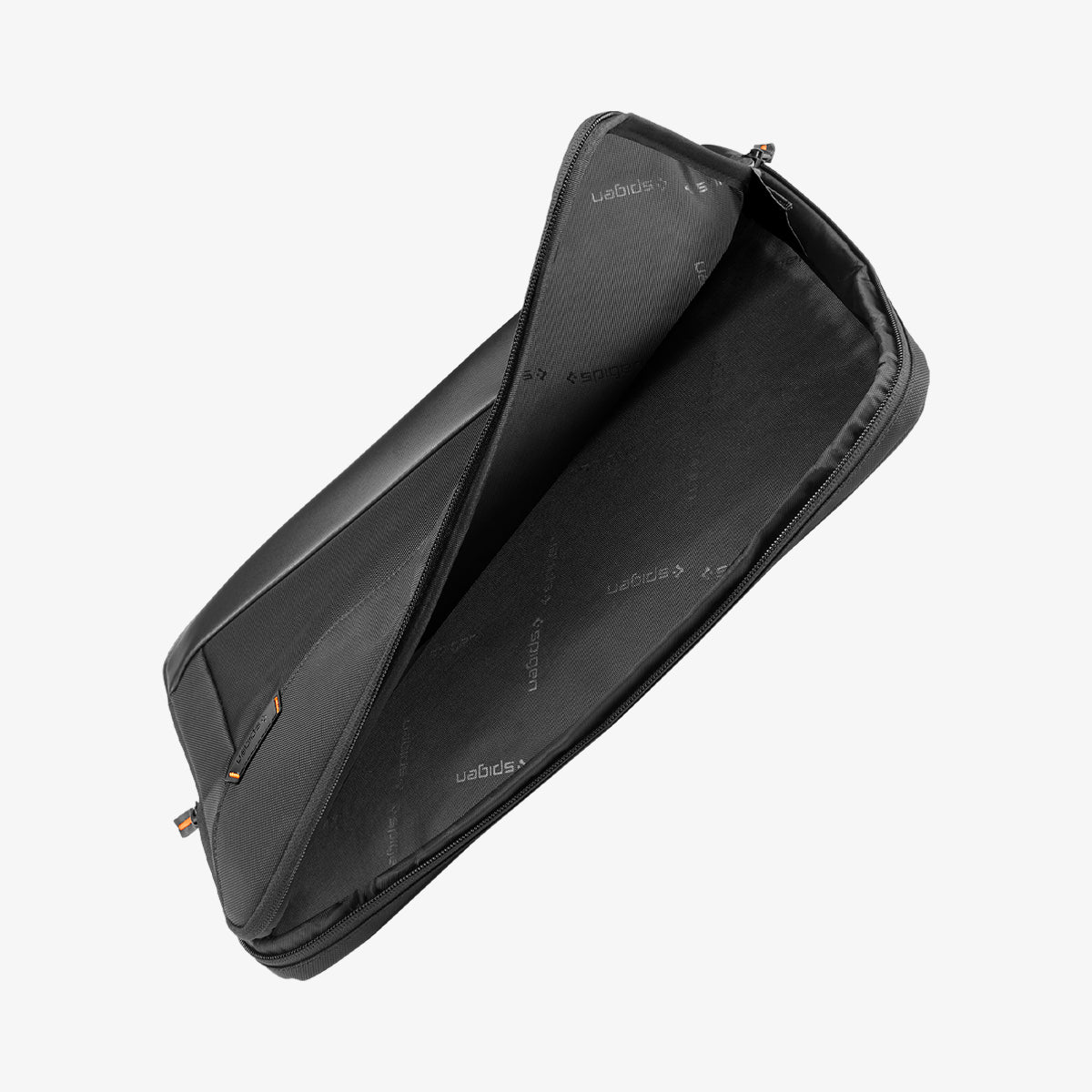 AFA05938 - KD100 16" Case Klasdan Laptop Pouch in black showing the pouch slightly open to show the inside