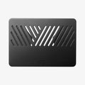 AMP11115 - Slim Fold Laptop Stand | Non-Adhesive LD201-S6 showing top view of the black slim fold laptop stand folded down