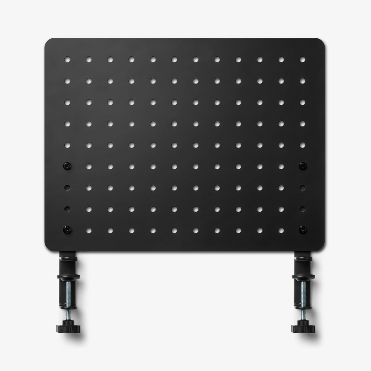 AHP11400 - Clamp Pegboard | LD405 showing front view of pegboard panel with dual clamp legs attached and no accessories installed on white background