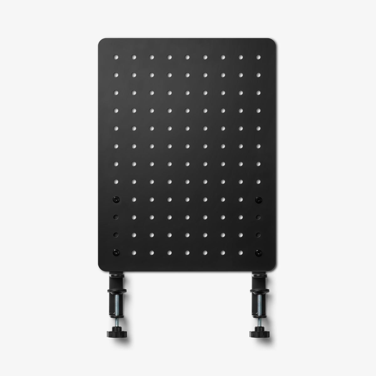 AHP11400 - Clamp Pegboard | LD405 showing front view of pegboard panel in vertical orientation with dual clamp legs attached on white background
