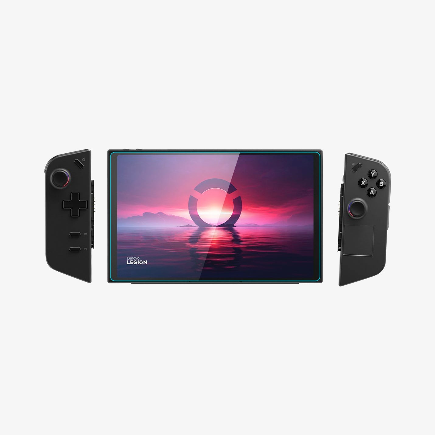 AGL07413 - Lenovo Legion Go Screen Protector GLAS.tR SLIM showing the front with controllers separated