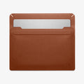 AFA06425 - MacBook Pro 16-inch Valentinus S Laptop Pouch in Classic Brown interior view showing laptop pocket and sleeve structure