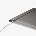 AFA06424 - MacBook Pro 16-inch Valentinus S Laptop Pouch in City Gray side cutout design allowing laptop charging while inside sleeve