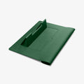 AFA06426 - MacBook Pro 16-inch Valentinus S Laptop Pouch in Jeju Green high angle stand configuration for ergonomic laptop viewing