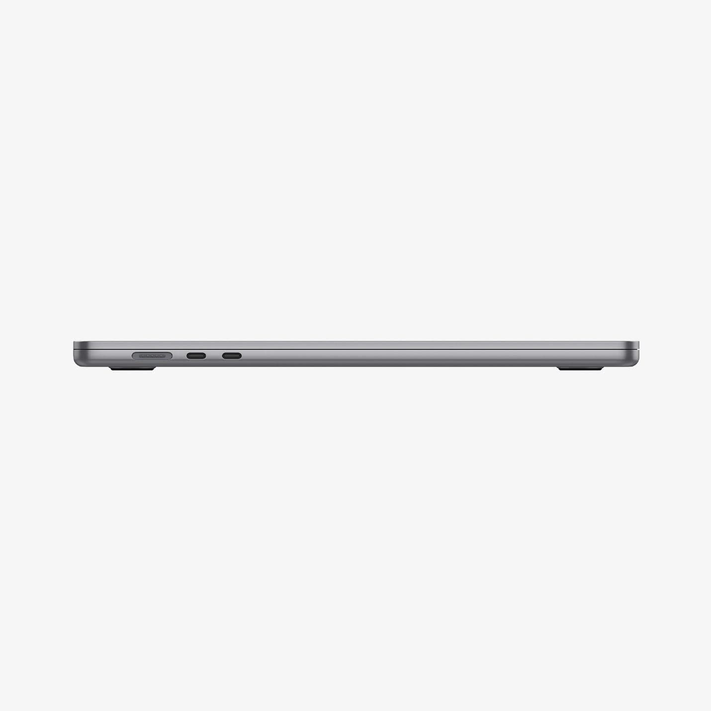 AGL06950 - MacBook Air 15" (2023) Screen Protector GLAS.tR SLIM showing the side with laptop closed