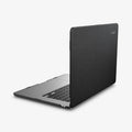 ACS06958 - MacBook Air 15-inch Case Urban Fit in Black showing the back and side and partial inner part of the device