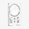 AFA08888 - Ultra Hybrid MagFit+ Wallet (MagFit) in Crystal Clear showing the front and partial side