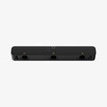 AHP06847 - Carabiner (Magnetic Keychain) Holder Hub in Black showing the front, partial bottom with magnetic holes for magnetic keychain holder