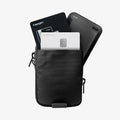 AFA10226 - Portable Organizer Pouch Tintap Zip MagFit in Black showing inside with card