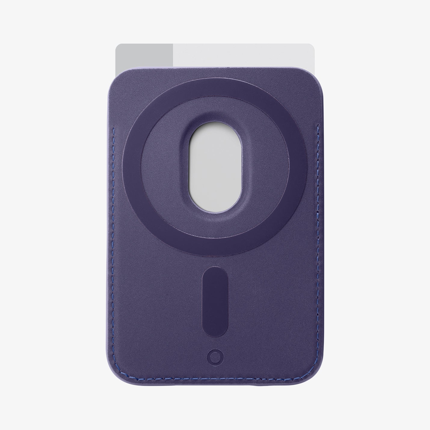 AFA06267 - MagSafe Card Holder Valentinus (MagFit) in purple showing the back with card in slot