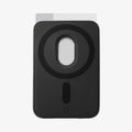AFA05760 - MagSafe 3 Cards Holder Valentinus (MagFit) in black showing the back with card in slot