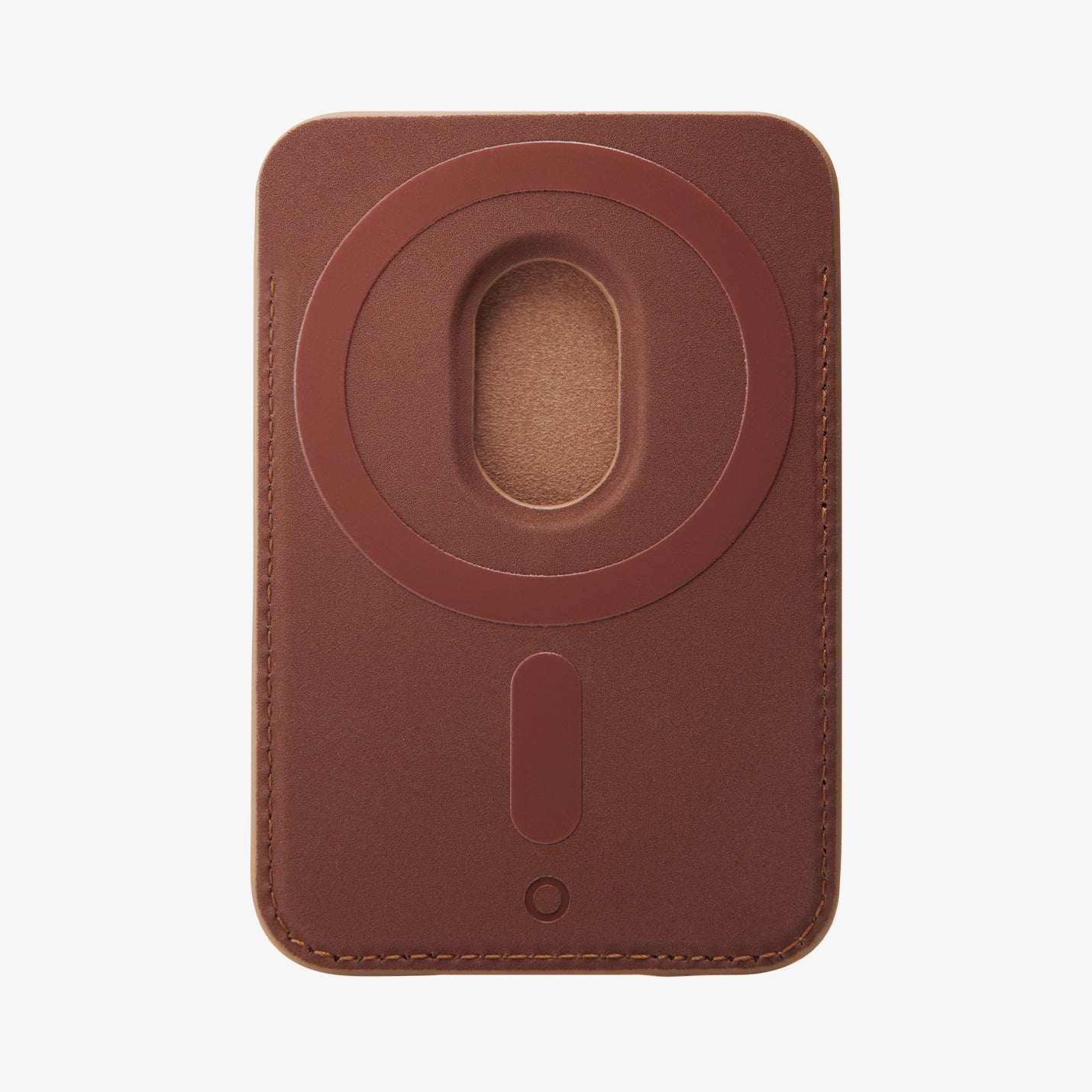 AFA05804 - MagSafe 3 Cards Holder Valentinus (MagFit) in brown showing the back