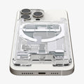 AFA07401 - Ultra Hybrid Zero One MagFit Wallet (MagFit) in Zero One White showing partial back and bottom