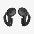 ACS07550 - Meta Quest 3 Case Silicone Fit in Black showing the front with button controllers and sides with strap 