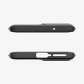 ACS08685 - Motorola Edge (2024) Case Liquid Armor in Matte Black showing the top and bottom