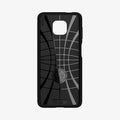 ACS02267 - Moto G Power 2021 Case Rugged Armor in black showing the inside of case