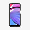 ACS06433 - Moto G Power Case Tough Armor in black showing the front