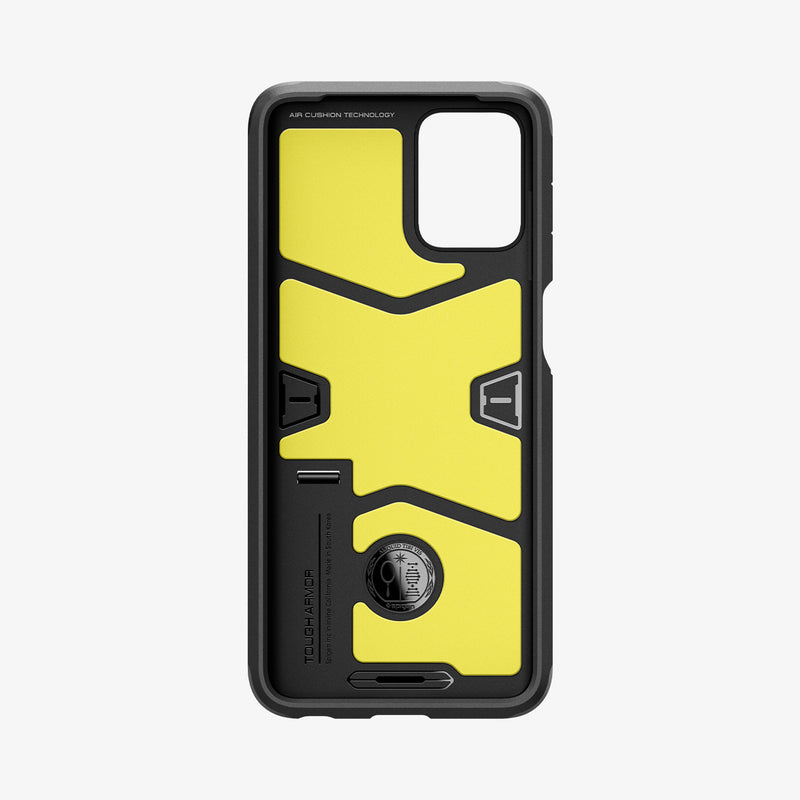 ACS06433 - Moto G Power Case Tough Armor in black showing the inside of case