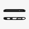 ACS01230 - Moto G Stylus Case Rugged Armor in black showing the top and bottom