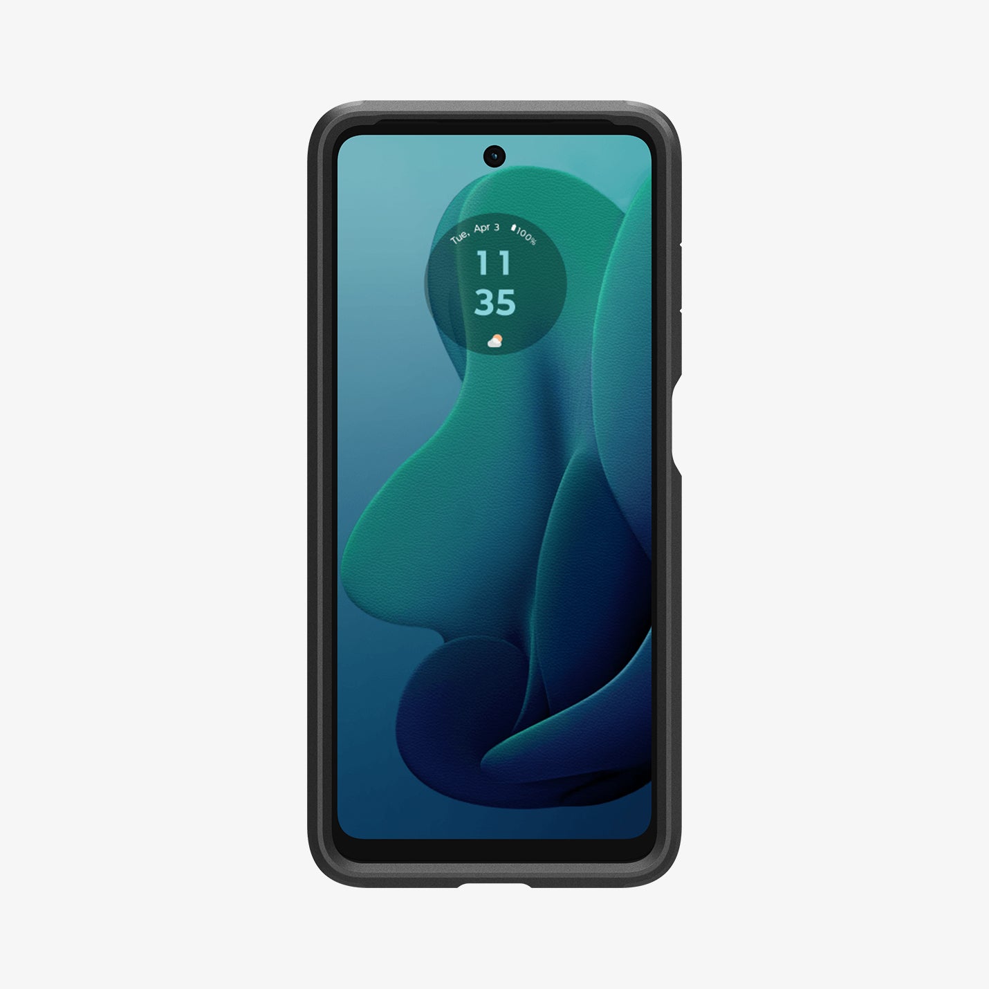 ACS07767 - Moto G 5G (2024) Case Tough Armor in Black showing the front