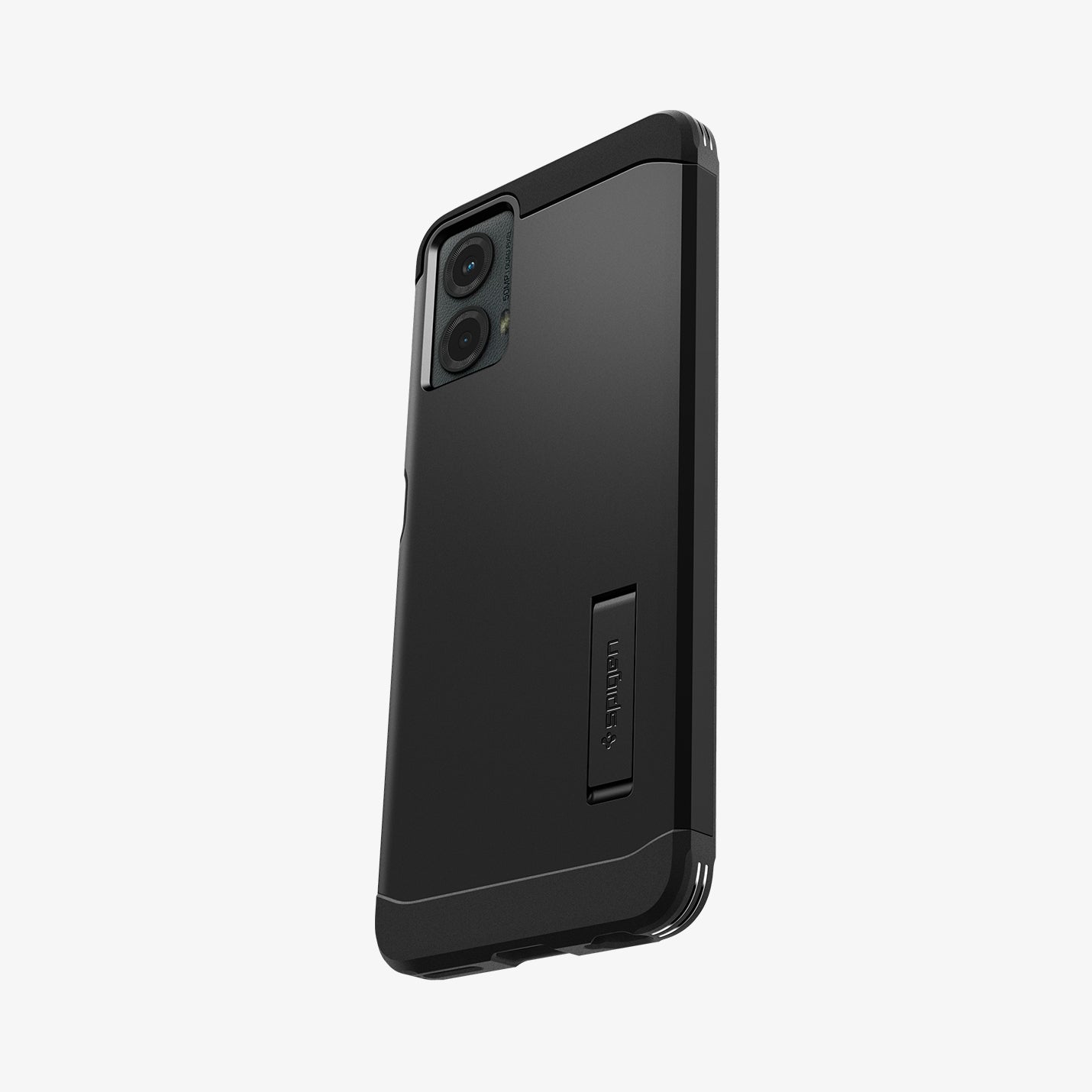 ACS07767 - Moto G 5G (2024) Case Tough Armor in Black showing the back, partial side and bottom