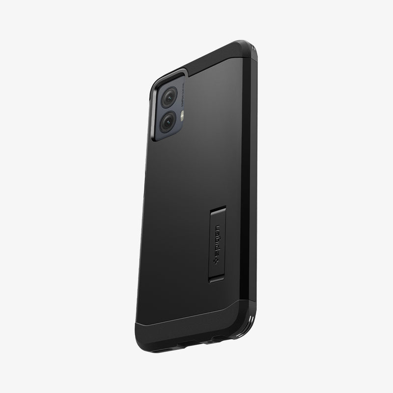 ACS07769 - Moto G Power 5G (2024) Case Tough Armor in Black showing the back, partial side and bottom