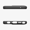 ACS11314 - Spigen Rugged Armor Motorola G Stylus 2026 case in Matte Black top and bottom edges showing precise stylus and charging port cutouts