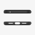 ACS07257 - Pixel 8a Case Liquid Air in Matte Black showing the top and bottom