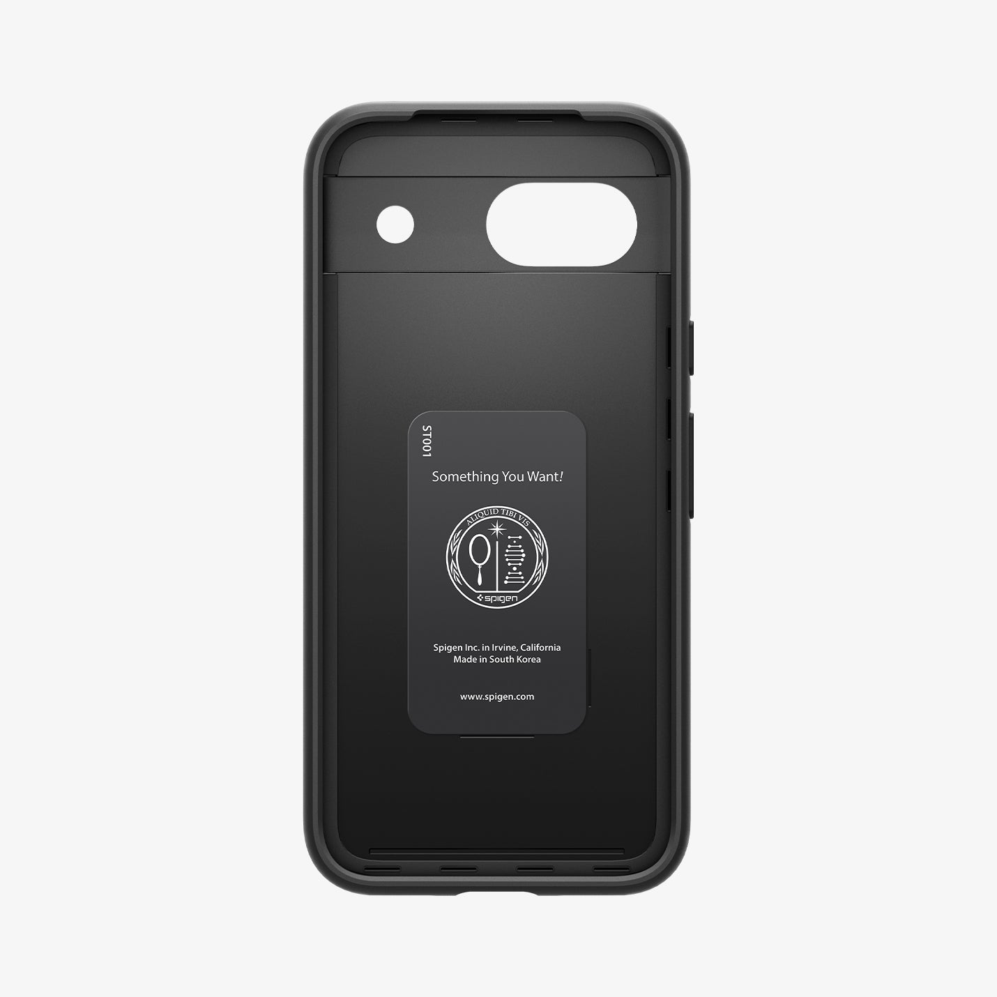 ACS07256 - Pixel 8a Case Thin Fit in Black showing the inner of the case