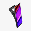 ACS06295 - Pixel 8 Case Core Armor in matte black showing the case bending away from the device to show the flexibility