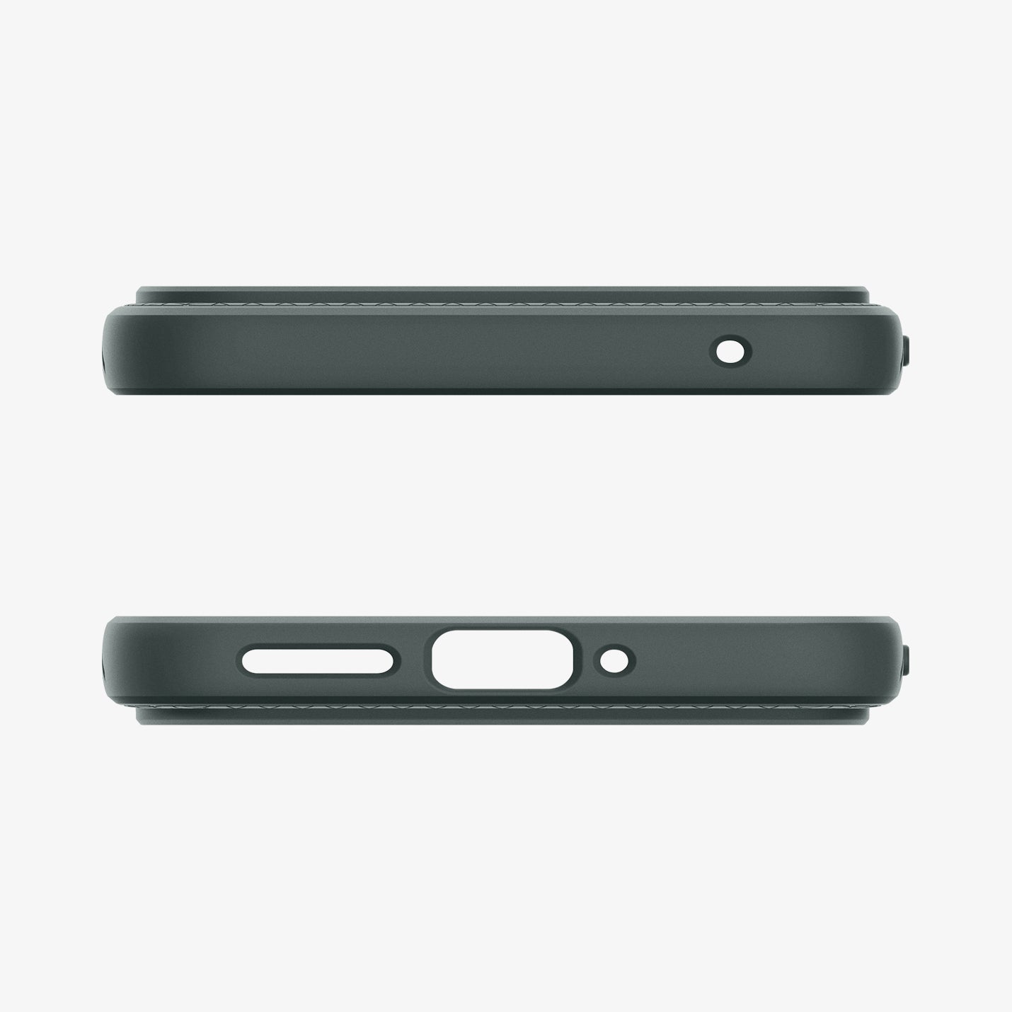 ACS07683 - Pixel 9 Pro Case Liquid Air in Abyss Green showing the top and bottom